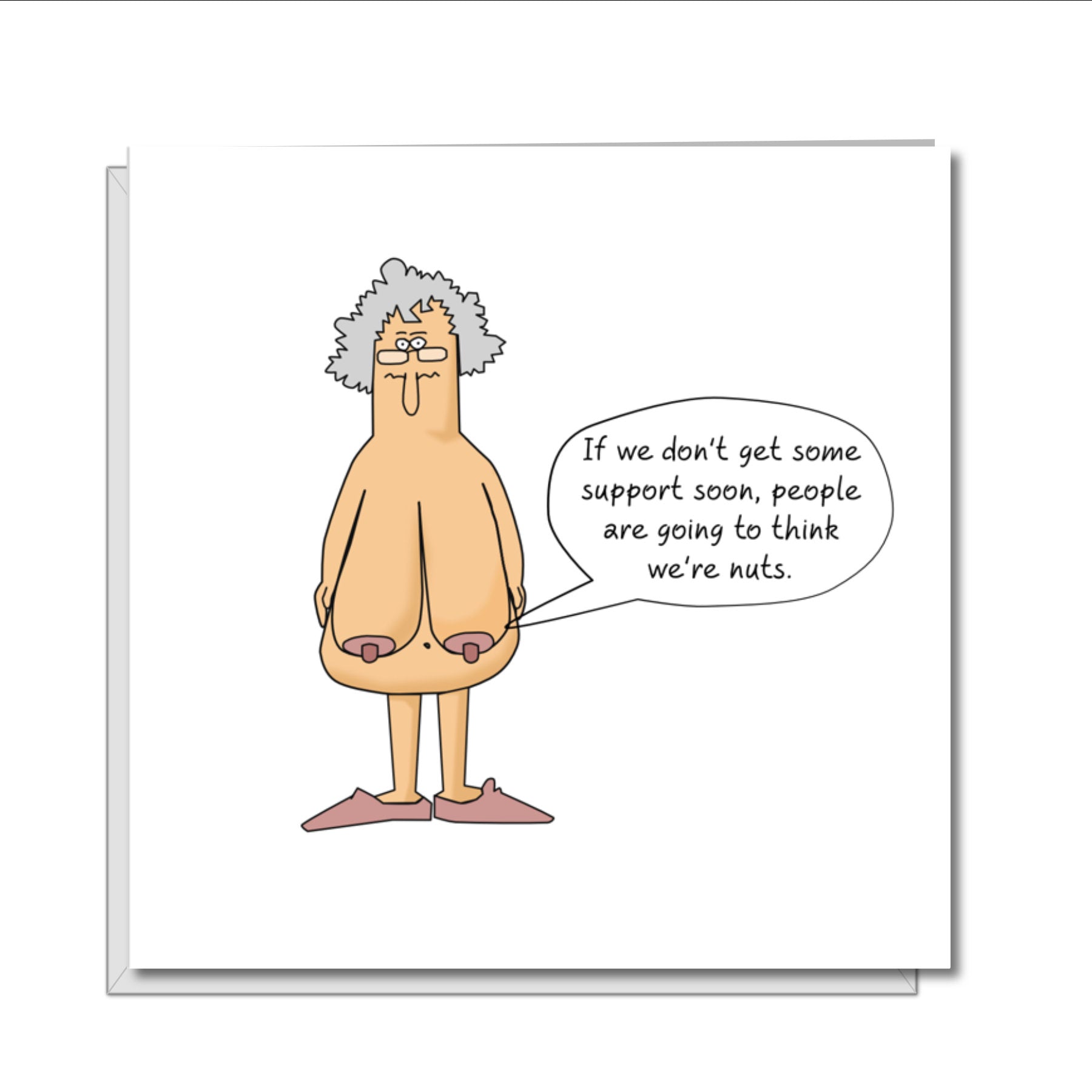 Happy Birthday (Old Lady Boobs) Card – Homefolk